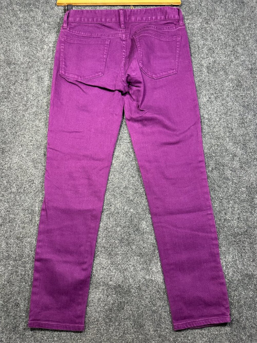 J Crew Jeans Womens 26 Toothpick Purple Cotton Stretch Skinny Pockets - Picture 8 of 9